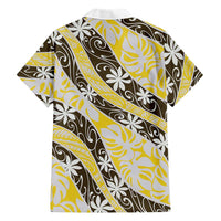 Rearea Tahiti Tiare Monstera Family Matching Off Shoulder Maxi Dress and Hawaiian Shirt Polynesian Pattern Curve Style - Polynesian Pride