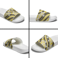 Rearea Tahiti Tiare Monstera Slide Sandals Polynesian Pattern Curve Style LT01 - Polynesian Pride