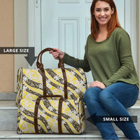 Rearea Tahiti Tiare Monstera Travel Bag Polynesian Pattern Curve Style LT01 - Polynesian Pride