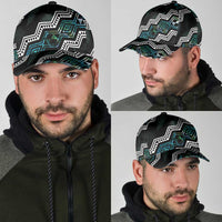 Taniko Aotearoa Mix Paua Shell Classic Cap Niho Taniwha Turquoise Glitter - Polynesian Pride