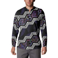 Personalised Taniko Aotearoa Mix Paua Shell Button Sweatshirt Niho Taniwha Lilac Glitter