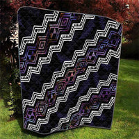 Personalised Taniko Aotearoa Mix Paua Shell Quilt Niho Taniwha Lilac Glitter