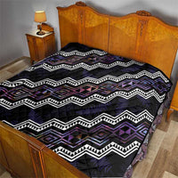 Personalised Taniko Aotearoa Mix Paua Shell Quilt Niho Taniwha Lilac Glitter