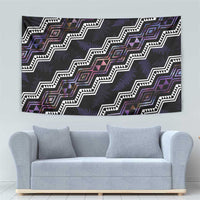 Personalised Taniko Aotearoa Mix Paua Shell Tapestry Niho Taniwha Lilac Glitter