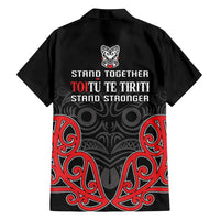 Toitu Te Tiriti 1840 Aotearoa Family Matching Long Sleeve Bodycon Dress and Hawaiian Shirt Stand Together Stand Stronger