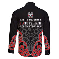 Toitu Te Tiriti 1840 Aotearoa Family Matching Long Sleeve Bodycon Dress and Hawaiian Shirt Stand Together Stand Stronger