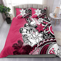 Polynesian Valentine Bedding Set Couple Floral Unique Pink Version LT01 - Polynesian Pride