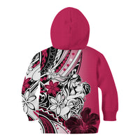 Polynesian Valentine Kid Hoodie Couple Floral Unique Pink Version LT01 - Polynesian Pride