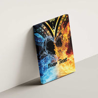 Personalised Polynesian Heart In Fire And Water Canvas Wall Art Romantic Elements