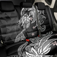 Polynesian Mermaid Plumeria Tribal Tattoo Back Car Seat Cover LT01 - Polynesian Pride