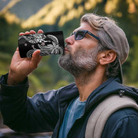 Polynesian Mermaid Plumeria Tribal Tattoo 4 in 1 Can Cooler Tumbler