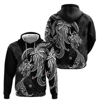 Polynesian Mermaid Plumeria Tribal Tattoo Hoodie