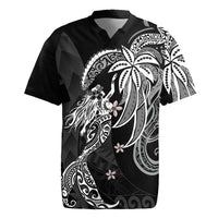 Polynesian Mermaid Plumeria Tribal Tattoo Rugby Jersey