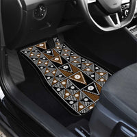 Fiji Brown Masi Pattern Car Mats Fijian Tapa LT01 - Polynesian Pride