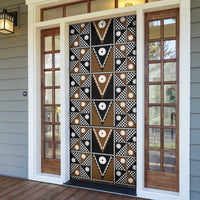 Fiji Brown Masi Pattern Door Cover Fijian Tapa