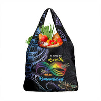 Polynesian Memorial Grocery Bag As Long As I Breathe You'll Be Remembered