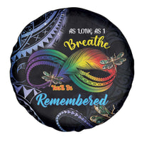 Polynesian Memorial Spare Tire Cover As Long As I Breathe You'll Be Remembered