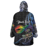 Personalised Polynesian Memorial Wearable Blanket Hoodie As Long As I Breathe You'll Be Remembered