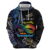 Personalised Polynesian Memorial Zip Hoodie As Long As I Breathe You'll Be Remembered LT01 - Polynesian Pride