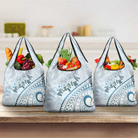 Pasifika Festival Grocery Bag Tribal Pattern Blue Version LT01 3-pack One Size Blue - Polynesian Pride