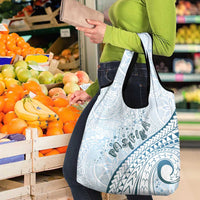 Pasifika Festival Grocery Bag Tribal Pattern Blue Version LT01 - Polynesian Pride