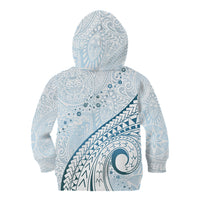 Pasifika Festival Kid Hoodie Tribal Pattern Blue Version LT01 - Polynesian Pride