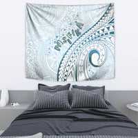 Pasifika Festival Tapestry Tribal Pattern Blue Version