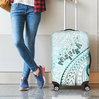 Pasifika Festival Luggage Cover Tribal Pattern Teal Version LT01 - Polynesian Pride