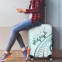 Pasifika Festival Luggage Cover Tribal Pattern Teal Version LT01 - Polynesian Pride