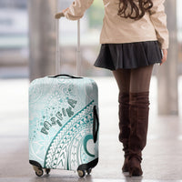 Pasifika Festival Luggage Cover Tribal Pattern Teal Version LT01 - Polynesian Pride