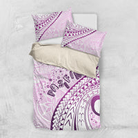 Pasifika Festival Bedding Set Tribal Pattern Lilac Version