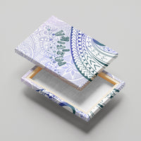 Pasifika Festival Canvas Wall Art Tribal Pattern Violet Version