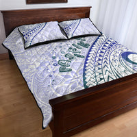 Pasifika Festival Quilt Bed Set Tribal Pattern Violet Version
