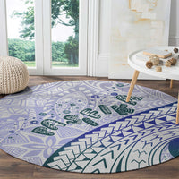 Pasifika Festival Round Carpet Tribal Pattern Violet Version LT01 - Polynesian Pride