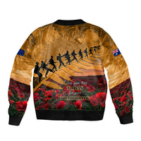 ANZAC Day 2024 Bomber Jacket Silver Fern With A Trumpet Soldier LT01 - Polynesian Pride