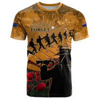ANZAC Day 2024 T Shirt Silver Fern With A Trumpet Soldier LT01 Art - Polynesian Pride