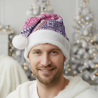 Hawaiian Quilt Pattern Christmas Santa Hat Sweet Color Mixed - Polynesian Pride