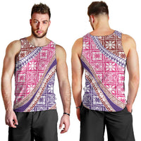 Hawaiian Quilt Pattern Men Tank Top Sweet Color Mixed - Polynesian Pride
