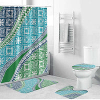 Hawaiian Quilt Pattern Bathroom Set Fresh Color Mixed - Polynesian Pride
