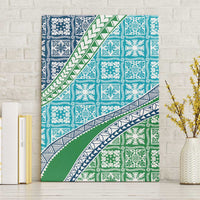 Hawaiian Quilt Pattern Canvas Wall Art Fresh Color Mixed - Polynesian Pride