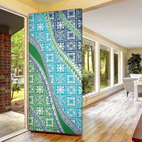 Hawaiian Quilt Pattern Door Cover Fresh Color Mixed - Polynesian Pride