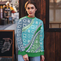 Hawaiian Quilt Pattern Ugly Christmas Sweater Fresh Color Mixed - Polynesian Pride