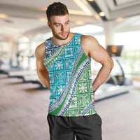 Hawaiian Quilt Pattern Men Tank Top Fresh Color Mixed - Polynesian Pride