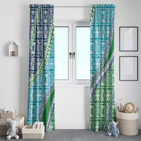 Hawaiian Quilt Pattern Window Curtain Fresh Color Mixed - Polynesian Pride