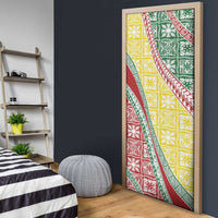 Hawaiian Quilt Pattern Door Cover Special Color Mixed - Polynesian Pride