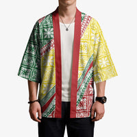 Hawaiian Quilt Pattern Kimono Special Color Mixed - Polynesian Pride