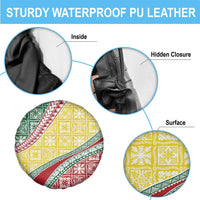 Hawaiian Quilt Pattern Spare Tire Cover Special Color Mixed - Polynesian Pride