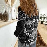 Polynesian Turtle Valentine Women Casual Shirt You And Me Hibiscus Heart LT01 - Polynesian Pride