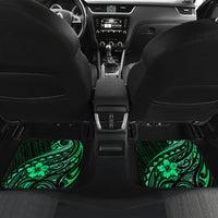 Polynesian Turtle Valentine Car Mats You And Me Green Hibiscus Heart LT01 - Polynesian Pride