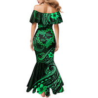 Polynesian Turtle Valentine Mermaid Dress You And Me Green Hibiscus Heart LT01 - Polynesian Pride